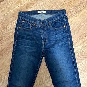 Madewell 9” High Rise Skinny Jeans in size 27T